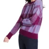 Deals 👏 Marcs Jupiter Plaid Knit Jumper Magenta Multi 😀
