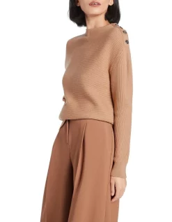 Top 10 👏 David Lawrence Odessa Stripe Knit Camel ✨