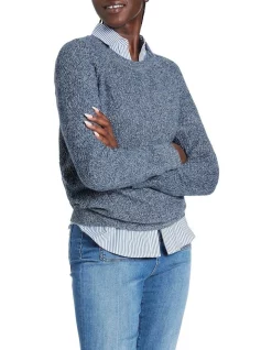 Best reviews of ✨ David Lawrence Leaf Stitch Melange Knit Blue ✔️