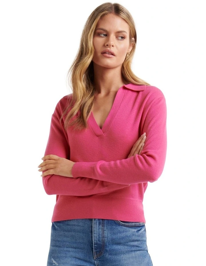 Best reviews of π€© Forever New Sonia Polo Knit Jumper In Pink π€©