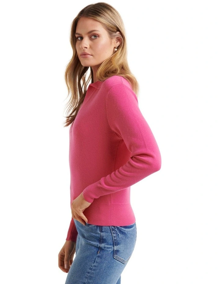 Best reviews of π€© Forever New Sonia Polo Knit Jumper In Pink π€© - Image 3