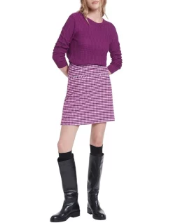 Outlet ✨ Marcs Nebula Shimmer Knit Top Magenta 🎁