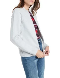 Budget π David Lawrence Zip Thru Cardi Silver π₯°