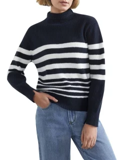 Wholesale β€οΈ French Connection Stripe Cosy Knit π₯°