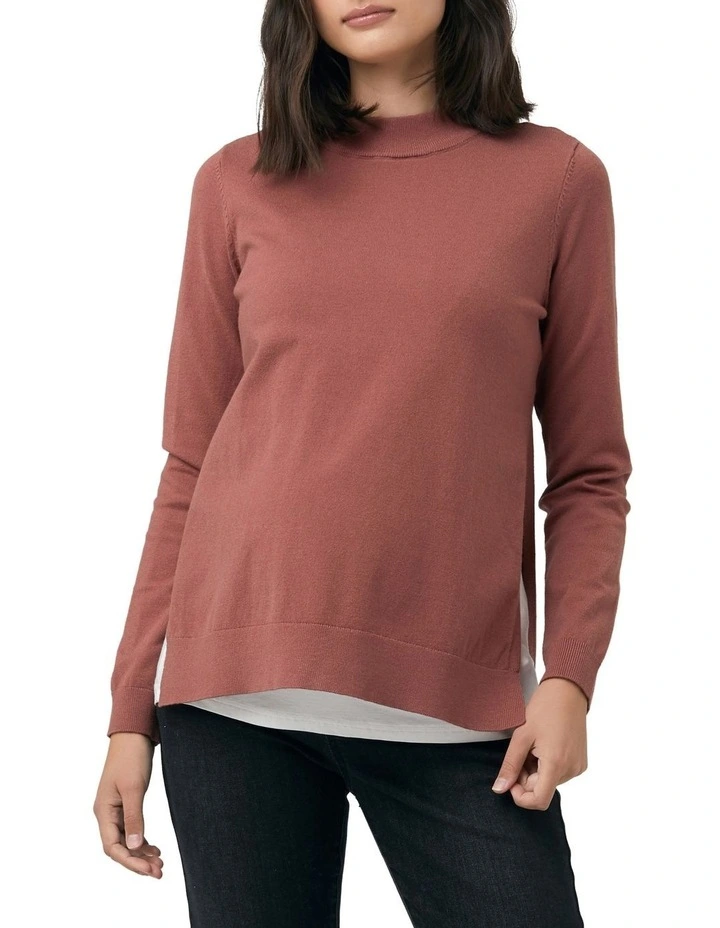 Hot Sale π Ripe Morgan Side Split Nursing Knit Blush β