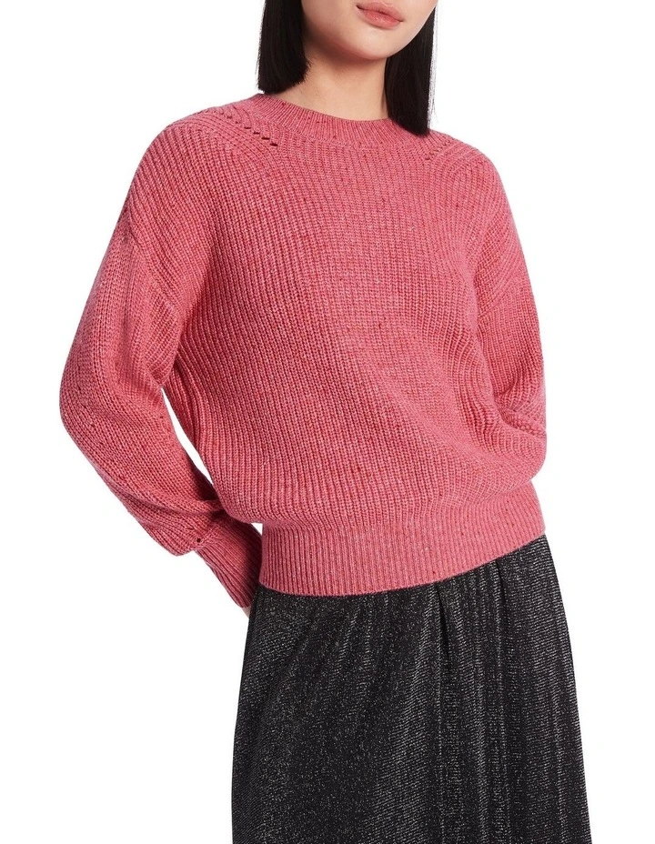 Budget π Marcs Say Something Speckle Knit In Cherry π