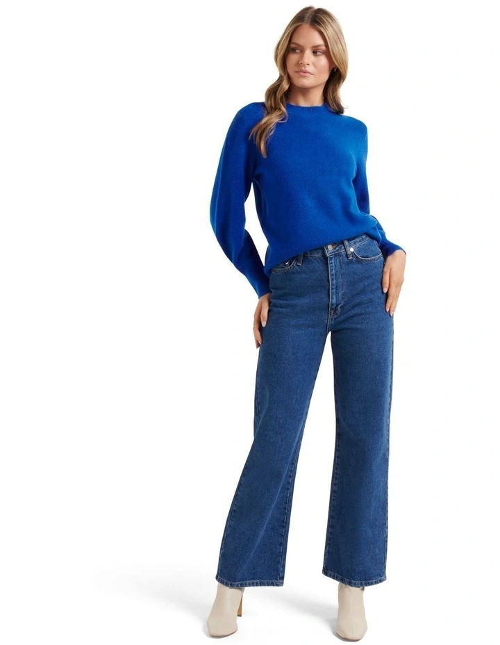 Best reviews of π₯° Forever New Issy Brushed Knit Jumper In Blue π - Image 5