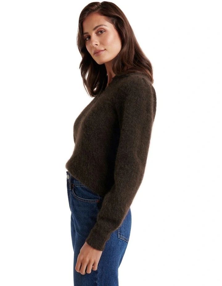 New π Forever New Olivia Collar Knit Jumper In Brown β - Image 3