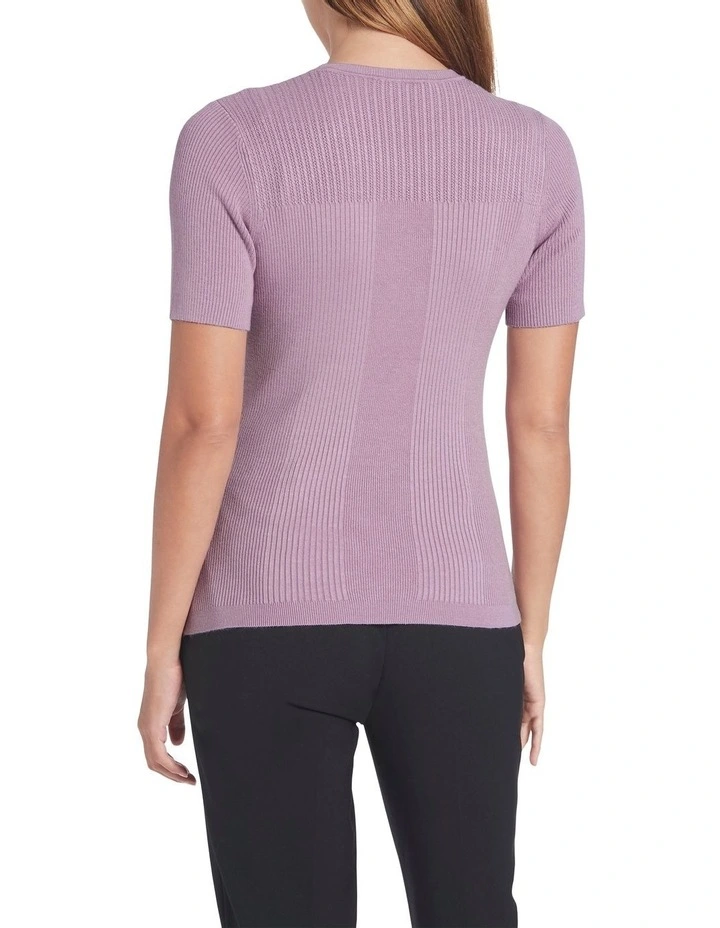 Discount π David Lawrence Dawn Rib Knit Lavender 𧨠- Image 3