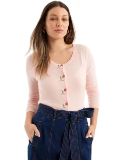 Outlet 🛒 Review Rosalie Cardigan In Rose Blush 🛒