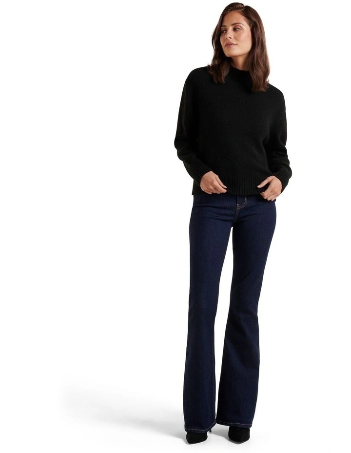 Discount π Forever New Petite Elena Stand Neck Knit Jumper In Black 𧨠- Image 5