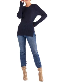 Deals 🎁 Fate & Becker Papermoon Knit Jumper In Blue 🤩