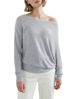 Promo ⭐ French Connection Ribbed Off Shoulder Knit ✨