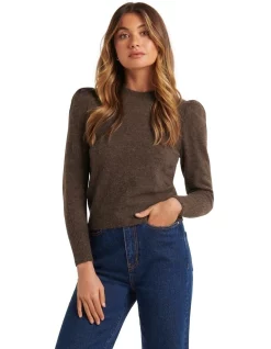 Hot Sale β¨ Forever New Petite Ava Petite Brushed Knit Jumper Shadow Brown π