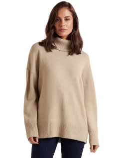 Brand new π Forever New Lilliana Roll Neck Knit Jumper In Brown π―