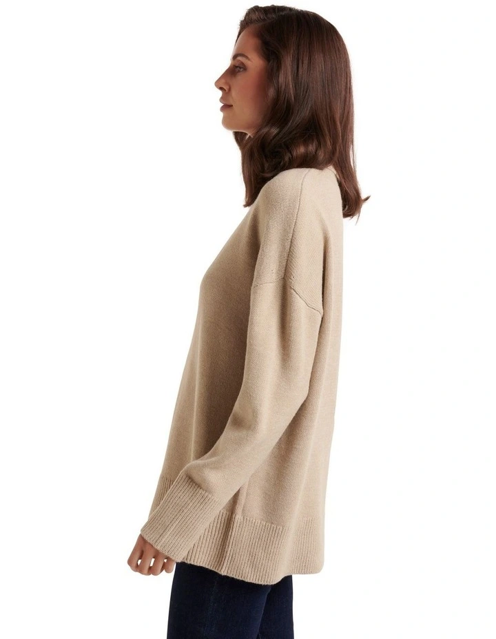 Brand new π Forever New Lilliana Roll Neck Knit Jumper In Brown π― - Image 3