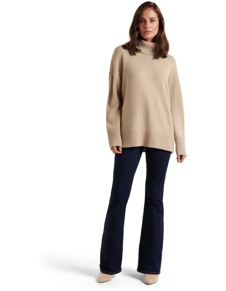 Brand new π Forever New Lilliana Roll Neck Knit Jumper In Brown π― - Image 5