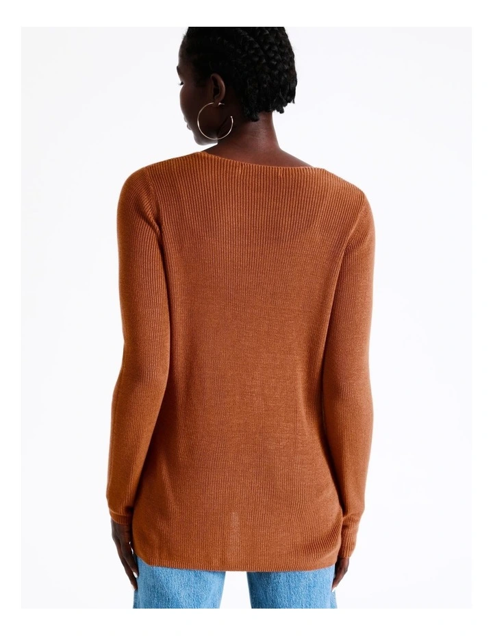 Coupon π― Vero Moda Newlexsun Long Sleeve V-Neck Knit Chutney β€οΈ - Image 7