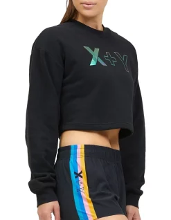 Best deal π X Y Active Oversized Cropped Sweater Black β€οΈ