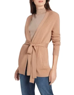 Deals 🤩 David Lawrence Divina Long Line Cardi Camel ❤️