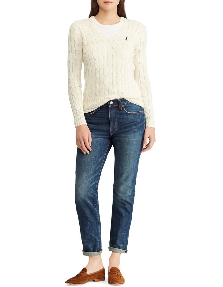 Cheap π― Polo Ralph Lauren Cable-Knit V-Neck Sweater π₯° - Image 3