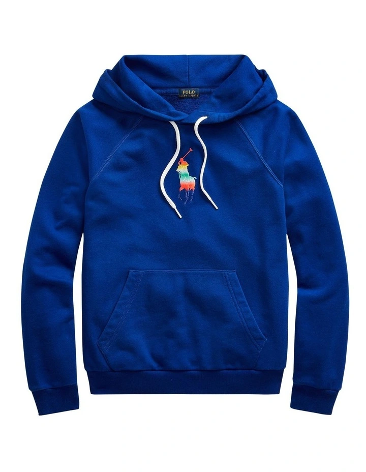 Cheap π Polo Ralph Lauren Ombre Big Pony Fleece Hoodie In Blue π - Image 4