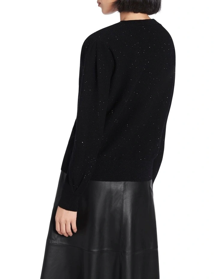 Best reviews of π David Lawrence Selena Sequin Knit Cardigan Black π - Image 3