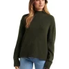 Coupon 🧨 Forever New Elena Stand Neck Essential Knit Jumper Pine Green 🥰