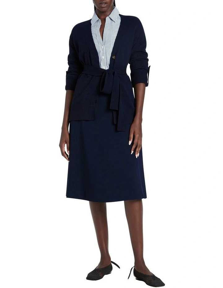 Flash Sale π€© David Lawrence Priya Belted Cardigan Midnight Blue π - Image 2