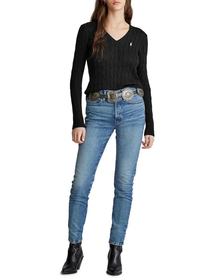 Best Sale β€οΈ Polo Ralph Lauren Cable-Knit V-Neck Sweater 𧨠- Image 3