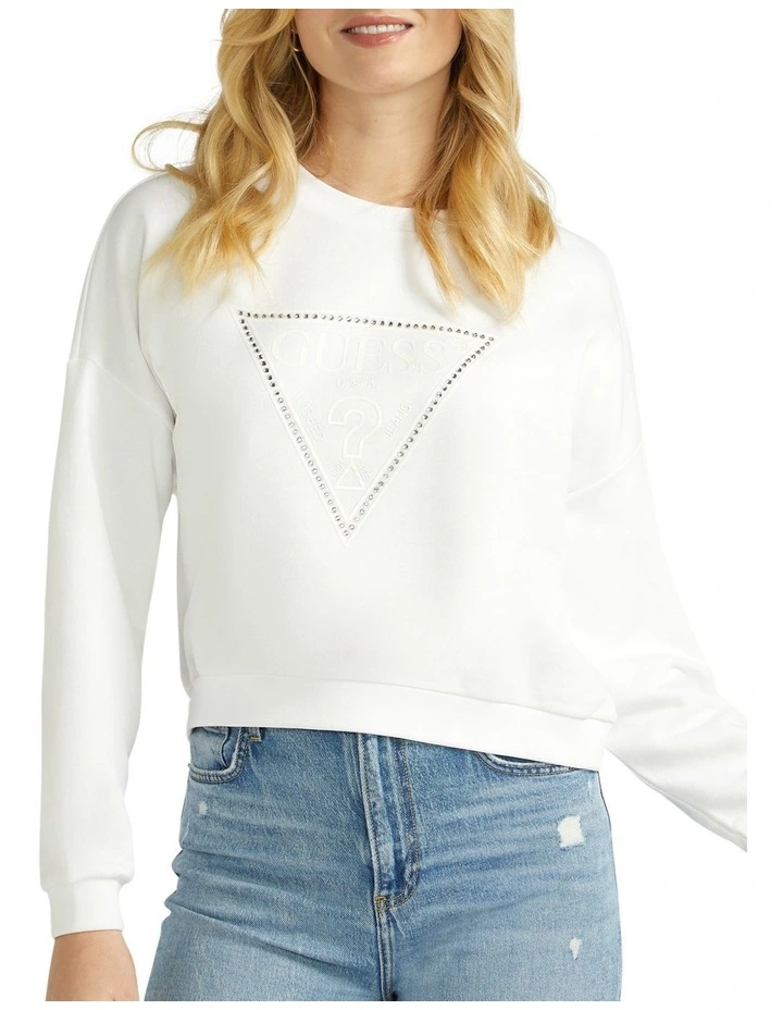 Brand new β¨ Guess Rosatea Sweatshirt In White π