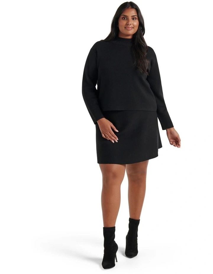 Best deal π Forever New Curve Jordan Co-Ord Stand Neck Jumper In Black β€οΈ - Image 5