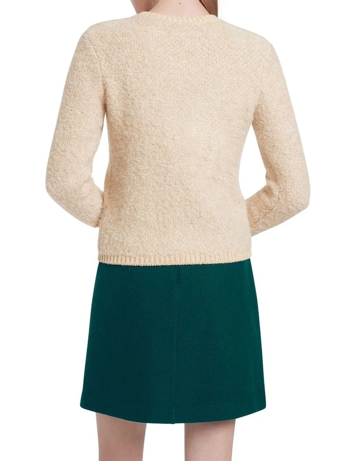 Best Sale π₯° Marcs No Sleep Tonight Sequin Cardigan Buttermilk π - Image 3