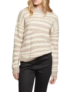 Deals 🔔 Oxford Camilla Zebra Knit Natural 🌟