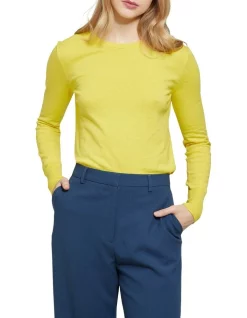 Brand new 🥰 Oxford Emily Crew Neck Knit In Yellow ⌛
