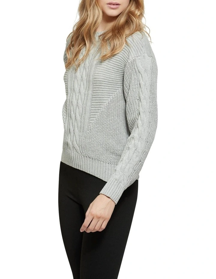 Best reviews of π Oxford Scarlett Cotton Cable Knit Jumper Ice Grey π - Image 2