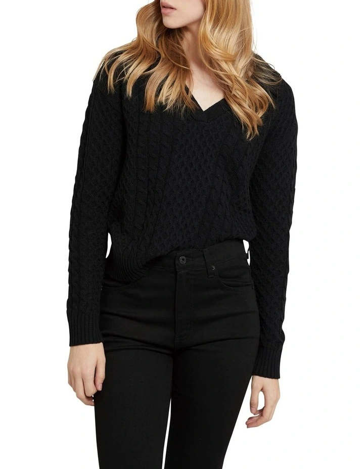 Top 10 π₯° Oxford Sonia Cable Knit Jumper Black π