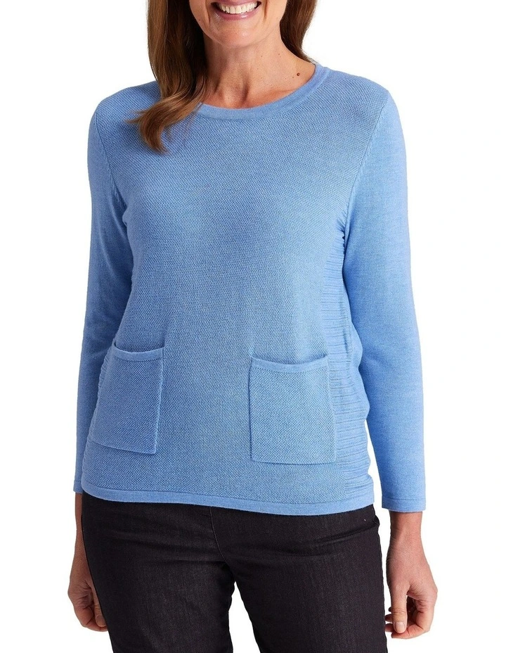 Best Sale π― Black Pepper Tami Knit Jumper Sail Blue β