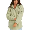 Best Pirce 🧨 Billabong Keep Up Half Zip Jumper Green ❤️