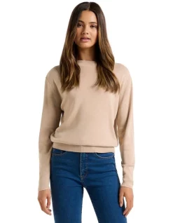 Hot Sale 🎁 Forever New Celine Essential Knit Jumper Soft Camel 😉