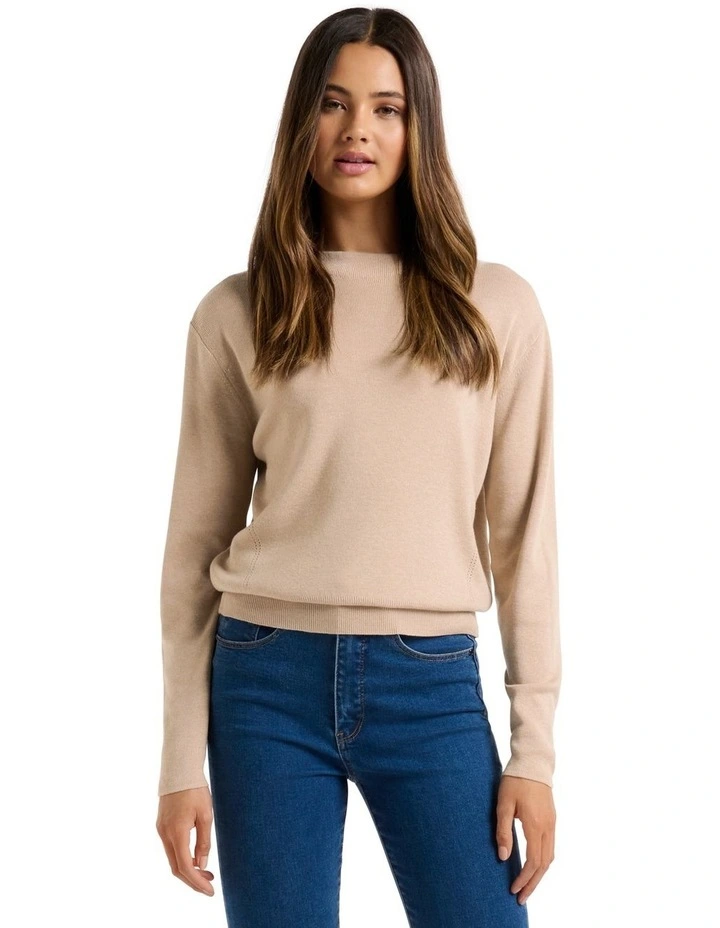 Hot Sale π Forever New Celine Essential Knit Jumper Soft Camel π