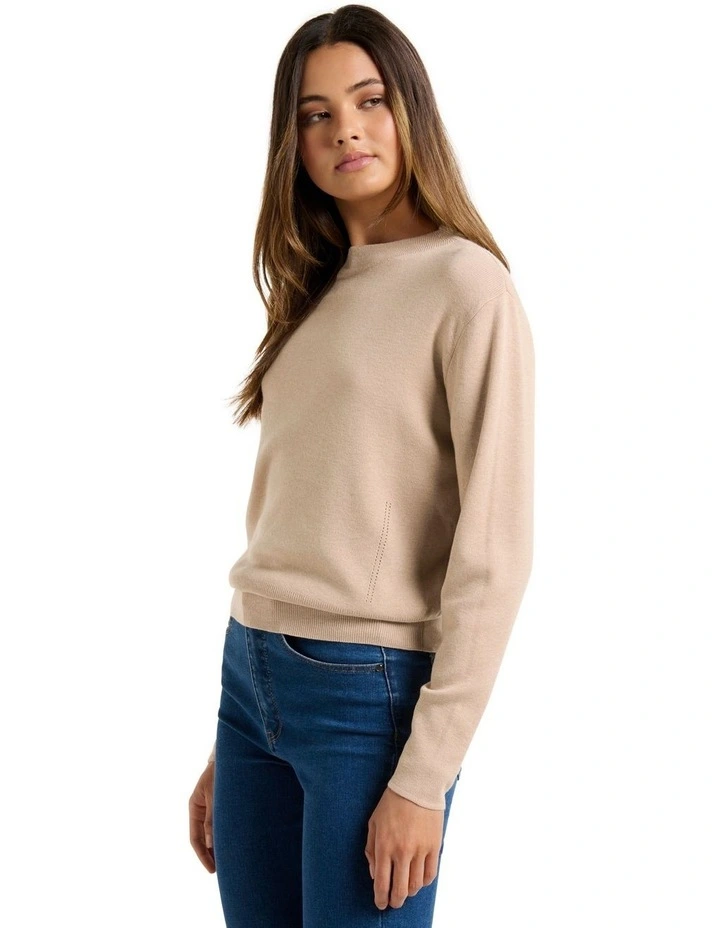 Hot Sale π Forever New Celine Essential Knit Jumper Soft Camel π - Image 3