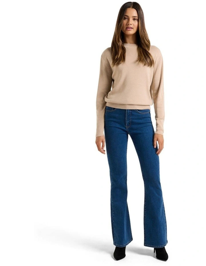 Hot Sale π Forever New Celine Essential Knit Jumper Soft Camel π - Image 5