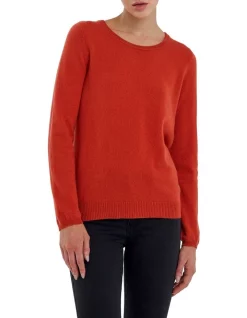 New 🔥 Skin And Threads Cashmere Boyfriend Sweater Brown 🔔