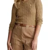 Best reviews of ✔️ Polo Ralph Lauren Cable Knit Cotton Sweater In Brown 😀