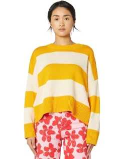 Cheap 🥰 Gorman Jamie Stripe Relaxed Jumper Multi 🤩