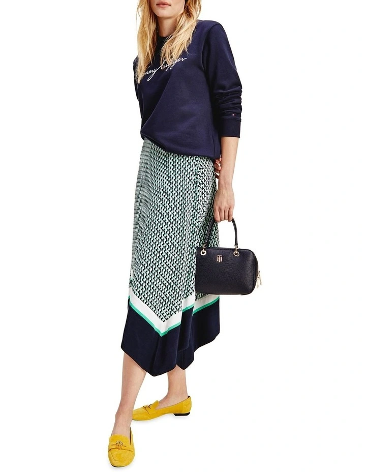 Best deal π₯ Tommy Hilfiger Regular Graphic Crew Neck Sweatshirt In Desert Sky π