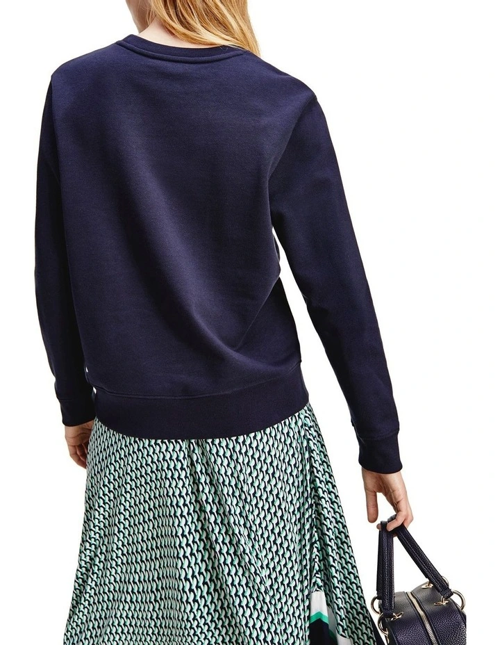 Best deal π₯ Tommy Hilfiger Regular Graphic Crew Neck Sweatshirt In Desert Sky π - Image 2