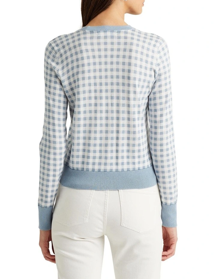 Outlet π Lauren Ralph Lauren Gingham Cotton-Modal Sweater π - Image 2