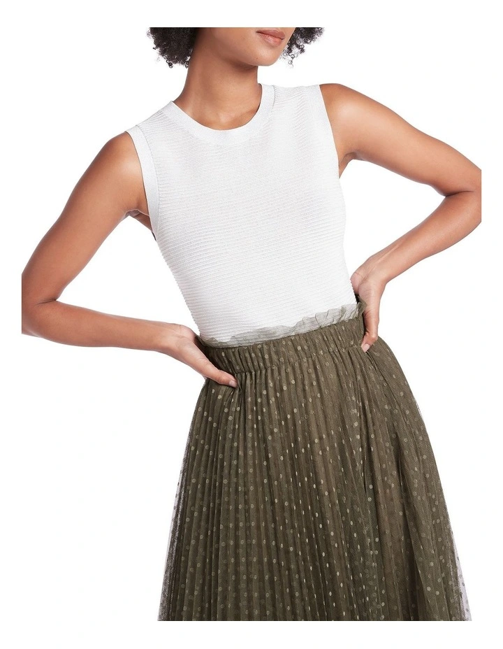 Cheapest π₯° Marcs Jae Sleeveless Ottoman Knit In Ivory π₯